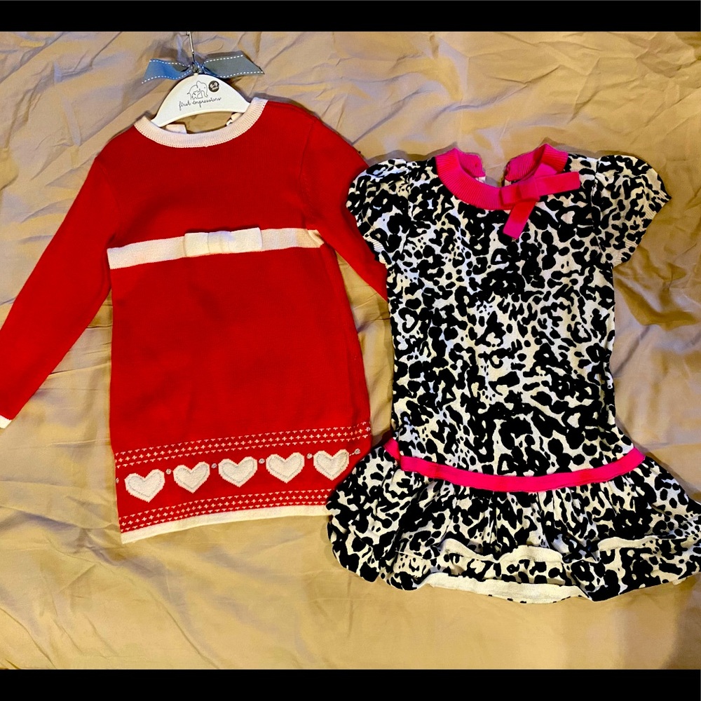 Lot of two toddler Hartstring dresses